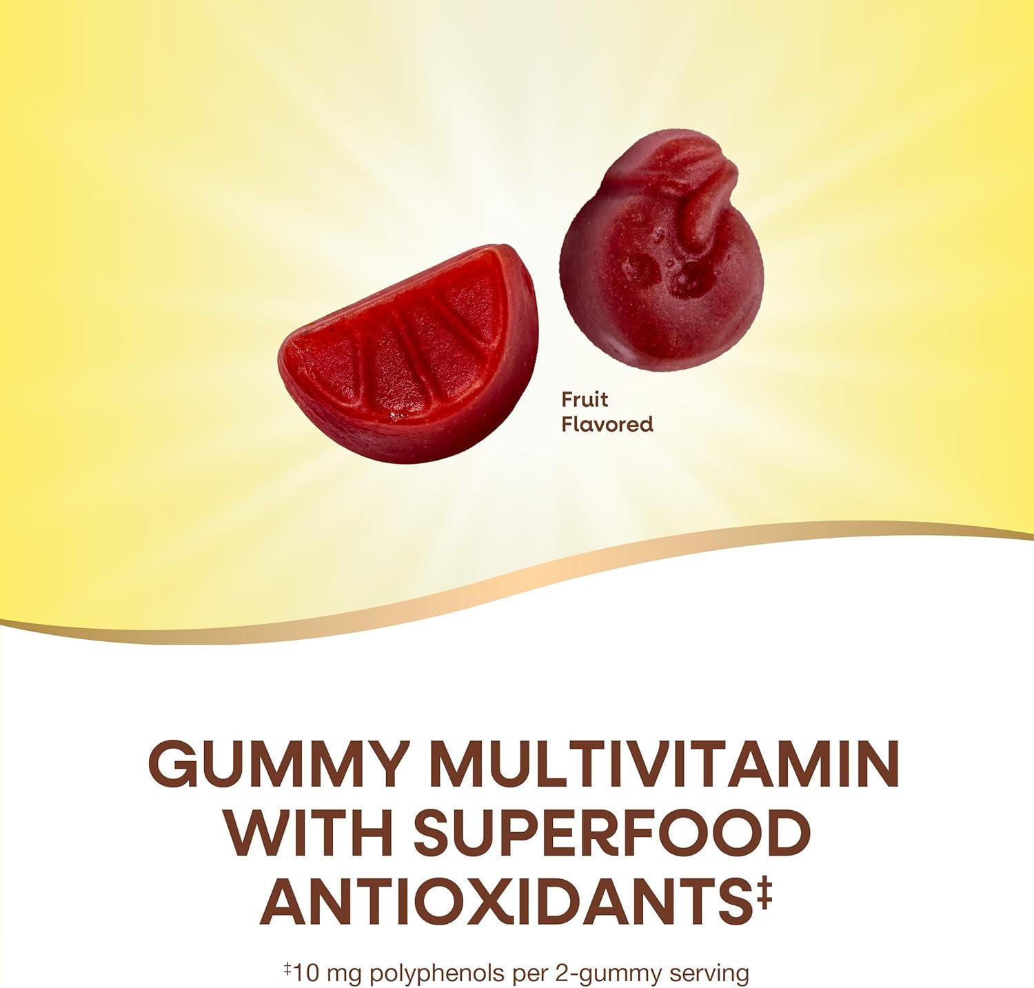 image:imageNatures Way Alive Mens Multivitamin Gummies Supports Energy Metabolism Muscle Function Superfood Antioxidants1 BVitamins Vegetarian Fruit Flavored 150 Gummies Packaging May VaryFruit