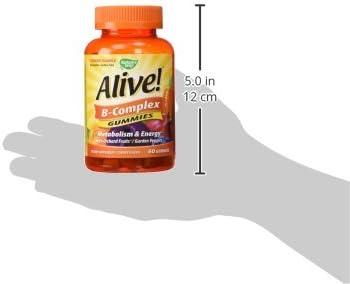 image:imageNatures Way Alive Vitamin B Complex Gummies Cellular Energy Support 8 BVitamins Vegetarian Mango Flavored 60 Count Packaging May Vary60 Count Pack of 2