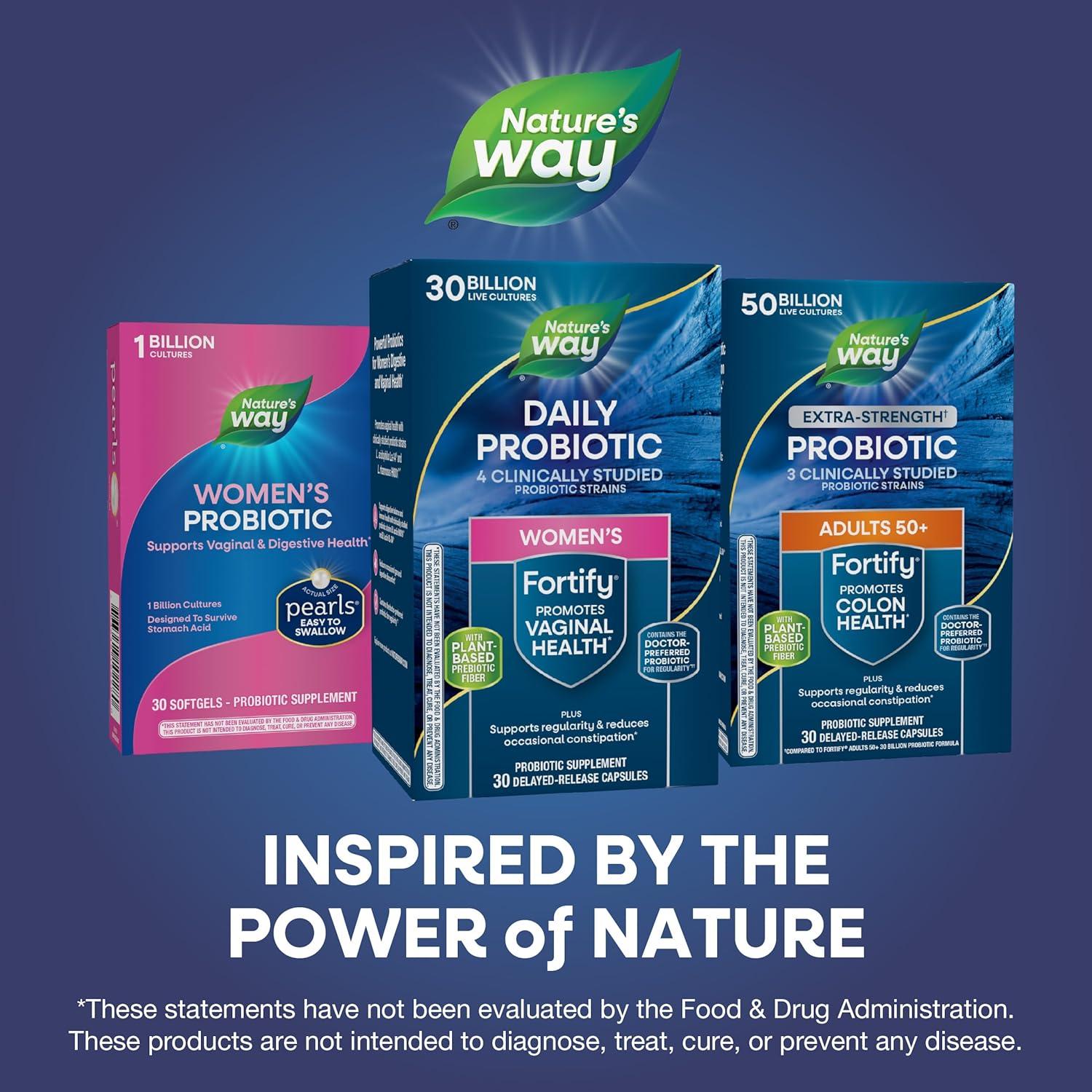 image:imageNatures Way Fortify Womens Probiotic 30 Billion Live Cultures 11 Strains Prebiotic 30 Capsules