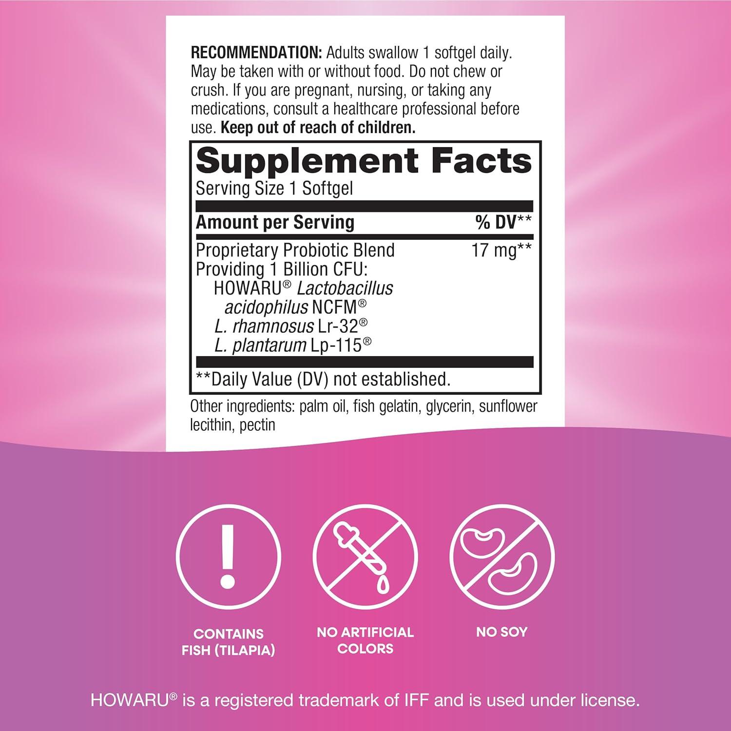 image:imageNatures Way Pearls Womens Probiotic Supports Womens and Digestive Health Protects Against Occasional Constipation amp Bloating 1 Billion Live Cultures 30 Softgels Packaging May Vary90 Count Pack of 1
