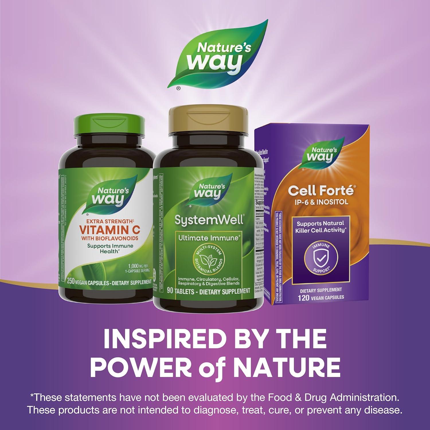 image:imageNatures Way Systemwell Ultimate Immune with Vitamins C A D Zinc amp Selenium MultiSystem Botanical Blends Including Immune Respiratory Digestive amp Circulatory 180 Tablets Packaging May Vary90 Count Pack of 1