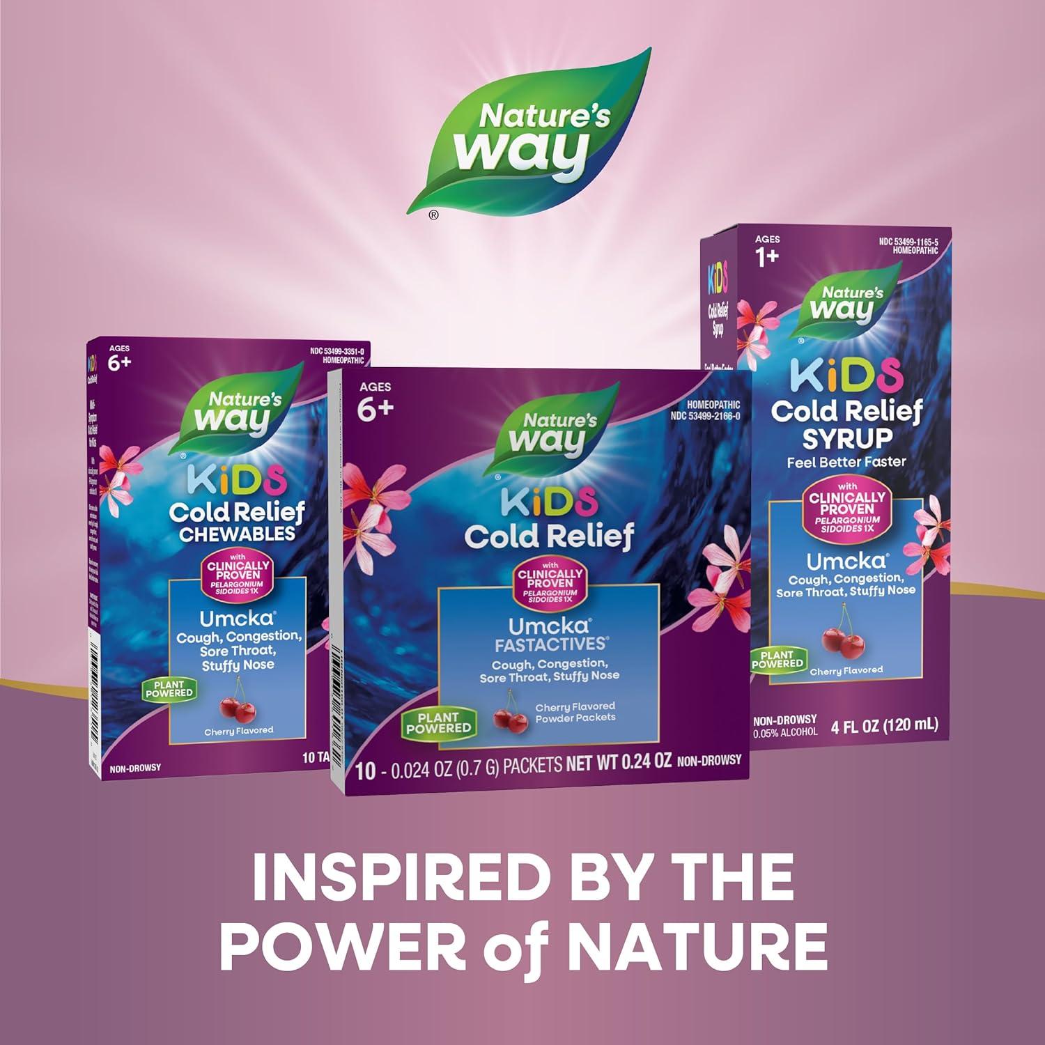 image:imageNatures Way Umcka ColdCare Childrens Cherry FastActives 10 Count Packaging May Vary