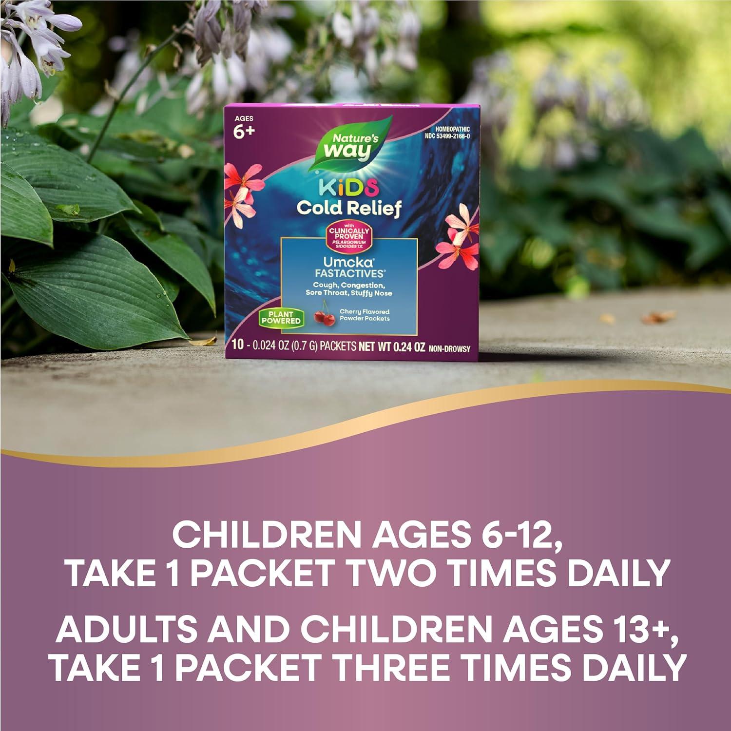 image:imageNatures Way Umcka ColdCare Childrens Cherry FastActives 10 Count Packaging May Vary