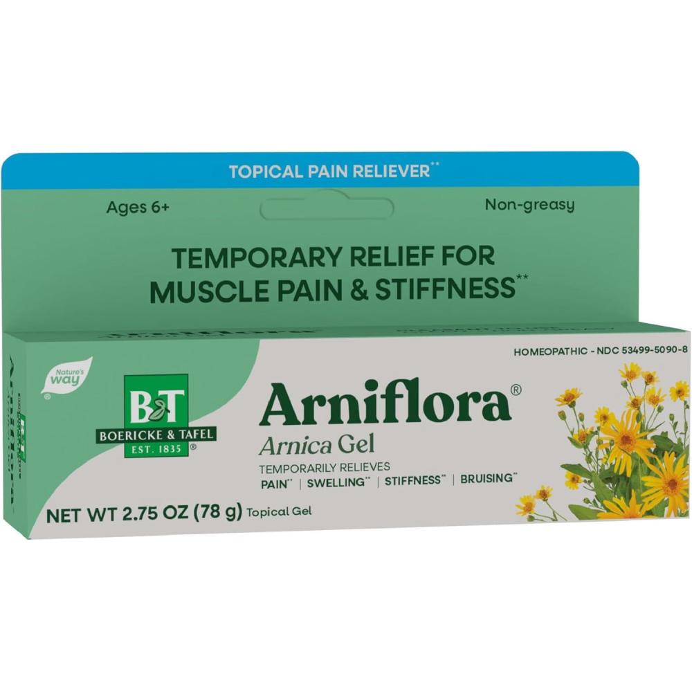 image:imageNatures Way Boericke amp Tafel Arniflora Arnica Gel Temporarily Relieves Pain Swelling Stiffness 275 Oz Packaging May Vary