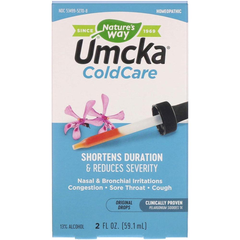 image:imageNatures Way Umcka Cold Relief Drops Umcka MultiSymptom Cold Relief Sore Throat Cough Stuffy Nose and Congestion Homeopathic Phenylephrine Free NonDrowsy 2 Fl Oz