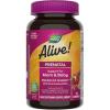 Nature’s Way Alive! Prenatal Premium Gummy Multivitamin, High Potency Folate, Plant-Based DHA, Vegetarian, Strawberry and Lemon Flavored, 75 Gummies