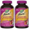 Nature’s Way Alive! Women’s 50 Plus Multivitamin Gummy, Daily Chewable Multivitamins with B-Vitamins, Vitamin D3, Calcium, Supports Heart, Brain & Bone Health,* Mixed Berry Flavored, 130 Count(150 Count (Pack of 2))