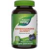 Nature’s Way Ashwagandha Gummies, Reduce Stress with Adaptogenic Herb*, 125 mg Per 2-gummy Serving, Berry Flavored, 90 Gummies (Packaging May Vary)