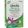 Nature’s Way Umcka Allergy & Sinus Relief Chewables, Sneezing*, Runny Nose*, Headache*, Congestion, Non-Drowsy, Homeopathic Allergy Relief, Cherry Flavored, 20 Tablets (Packaging May Vary)