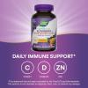 Nature’s Way Sambucus Elderberry + Wildflower Honey Immune Gummy, Daily Immune Support for Adults and Kids Ages 4+*, Vitamins C & D3, Zinc, Vegetarian, 50 Gummies
