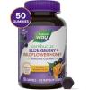 Nature’s Way Sambucus Elderberry + Wildflower Honey Immune Gummy, Daily Immune Support for Adults and Kids Ages 4+*, Vitamins C & D3, Zinc, Vegetarian, 50 Gummies