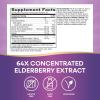 Nature’s Way Sambucus Elderberry + Wildflower Honey Immune Gummy, Daily Immune Support for Adults and Kids Ages 4+*, Vitamins C & D3, Zinc, Vegetarian, 50 Gummies