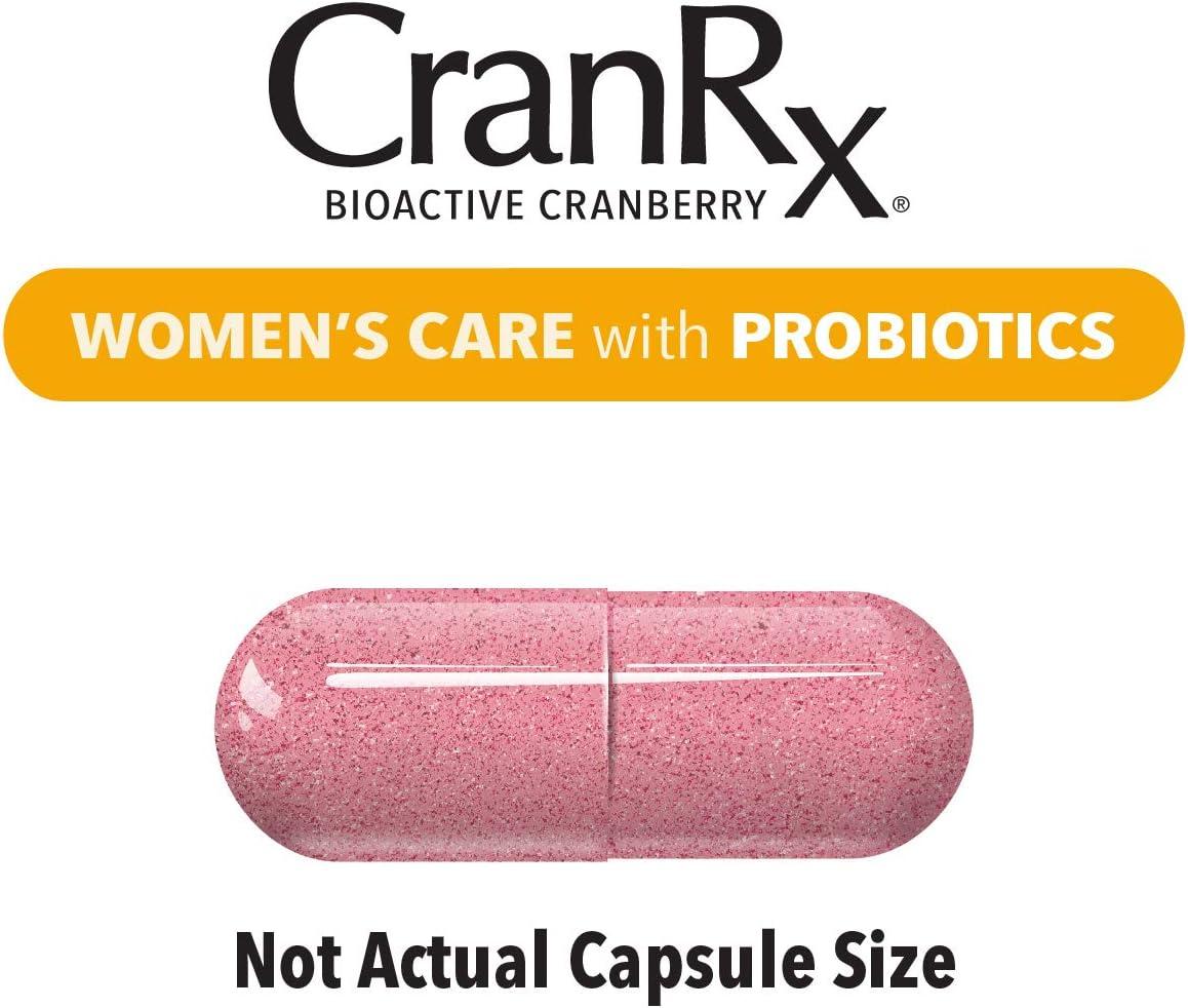 image:imageNatures Way Womens Care CranRx with Probiotics Supports Urinary Health Vitamin C Cranberry 7 Billion Live Cultures per 2Capsule Serving 60 Capsules Packaging May Vary