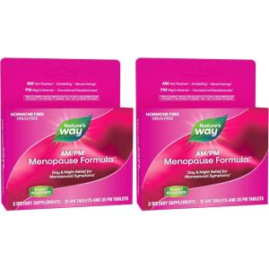 Enzymatic Therapy AM/ PM Menopause Hormone-Free Formula Daytime Energy & Restful Sleep (60 Count)(60 Count (Pack of 2))