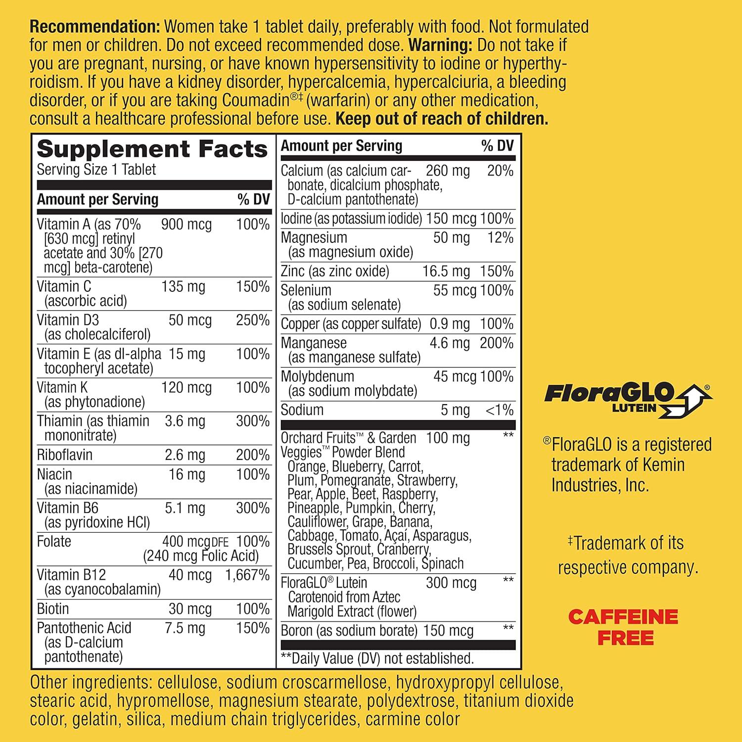 image:imageNatures Way Alive Womens 50 Complete Multivitamins Supports Healthy Heart Brain Bones Superfood Antioxidants1 BVitamins Gluten Free 130 Tablets Packaging May Vary130 Count Pack of 2