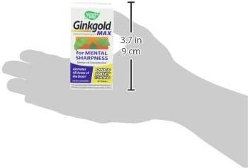 image:imageNatures Way Ginkgold Max Advanced Ginkgo Extract Supports Concentration Cognitive Function Memory and Focus GlutenFree Vegan 60 Vegan Tablets Packaging May Vary30 Count Pack of 1