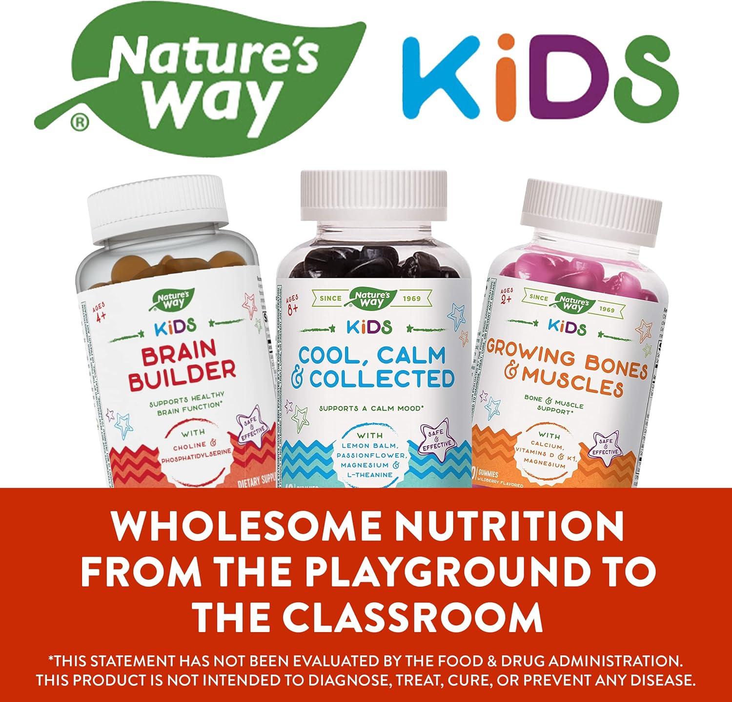 image:imageNatures Way Kids Brain Supplement Gummies Supports Healthy Brain Function Lemonade Flavored 60 Gummies