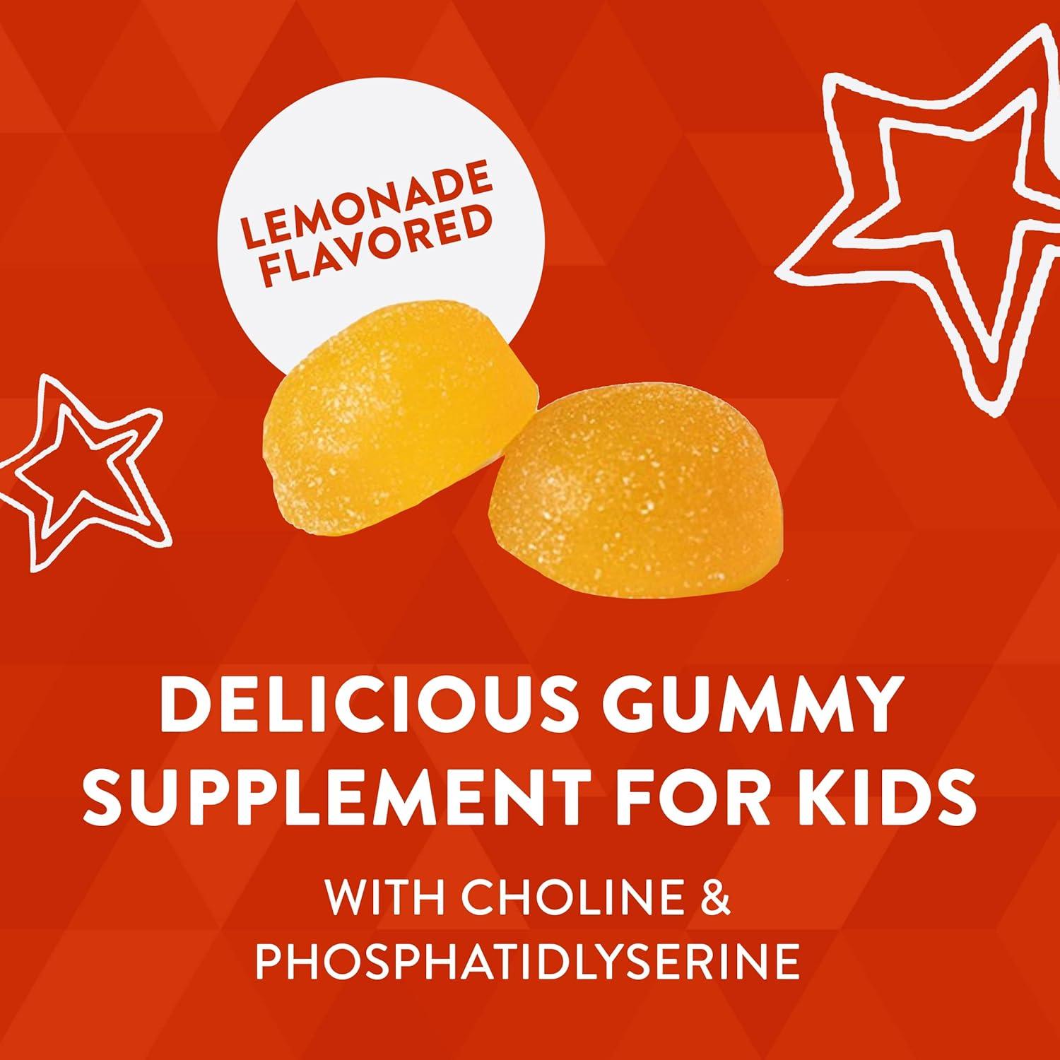 image:imageNatures Way Kids Brain Supplement Gummies Supports Healthy Brain Function Lemonade Flavored 60 Gummies