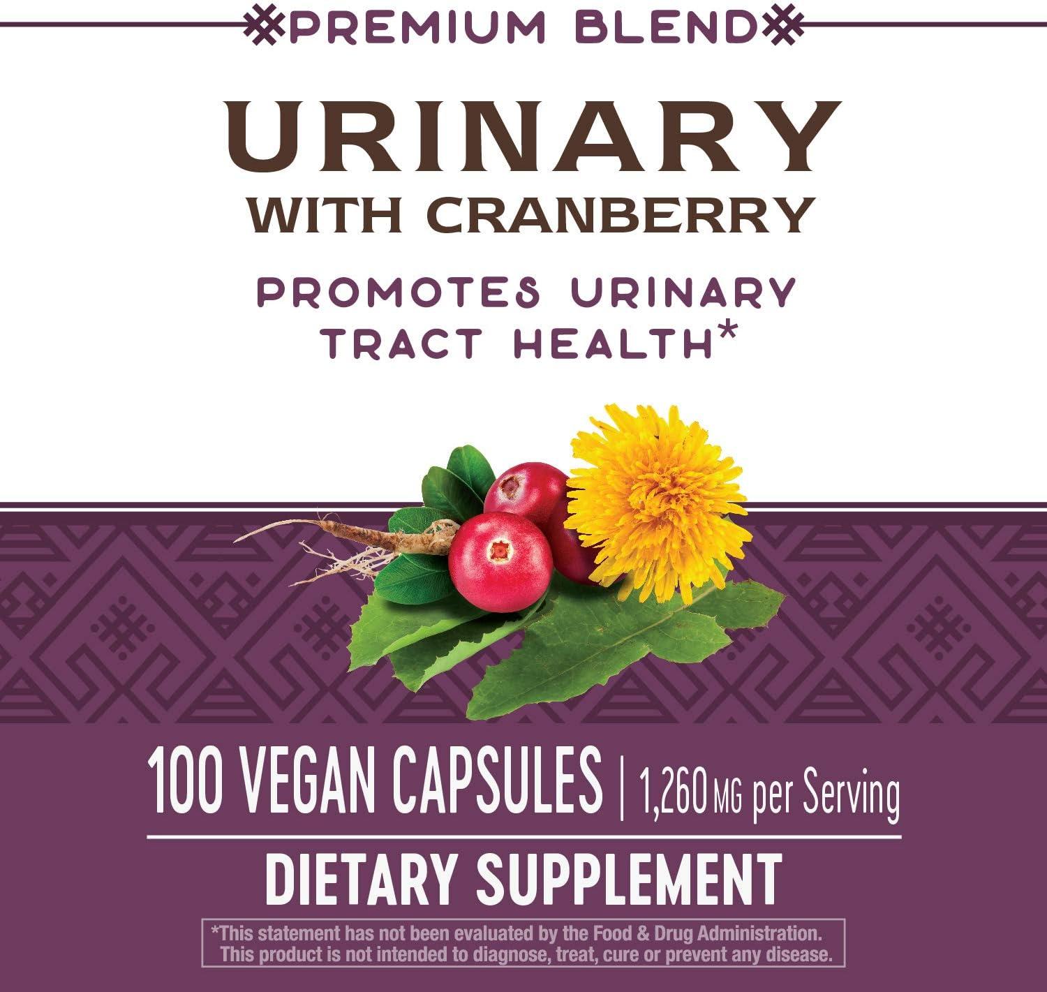 image:imageNatures Way Urinary with Cranberry Premium Blend Promotes Urinary Tract Health with Cranberry Dandelion Vegan NonGMO Project Verified 100 Capsules Packaging May Vary100 Count Pack of 2