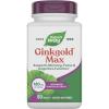 Nature’s Way Ginkgold Max Advanced Ginkgo Extract, Supports Concentration, Cognitive Function*, Memory and Focus*, Gluten-Free, Vegan, 60 Vegan Tablets (Packaging May Vary)(60 Count (Pack of 1))
