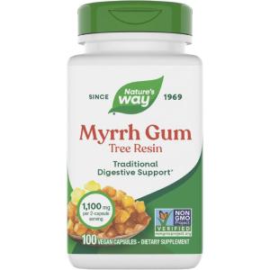 Nature’s Way Myrrh Gum Tree Resin, 1,100 mg per serving, 100 Capsules (Packaging May Vary)(100 Count (Pack of 1))