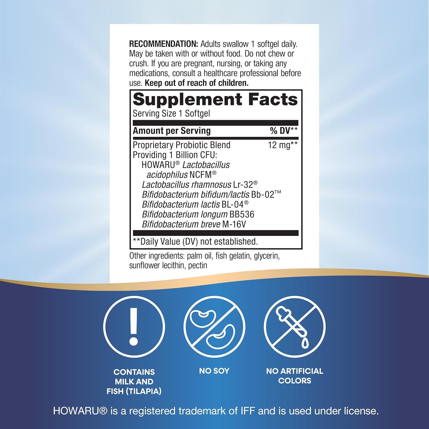 image:imageNatures Way Complete Probiotic Pearls Supports Digestive Balance 1 Billion Live Cultures Supplement for Men and Women No Refrigeration Required 30 softgels30 Count Pack of 2