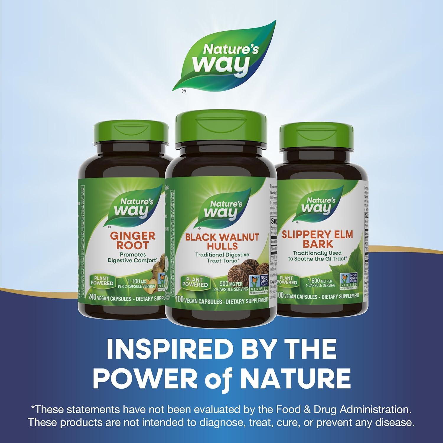 image:imageNatures Way Black Walnut Hulls Traditional Digestive Tract Tonic 900 mg per 2Capsule Serving NonGMO Project Verified Vegan 100 Capsules Packaging May Vary100 Count Pack of 2