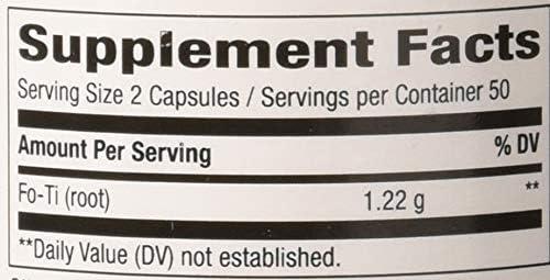 image:imageNatures Way FoTi Root Traditional Chinese Herb 1220 mg per serving 100 Vegan Capsules Packaging May Vary100 Count Pack of 2