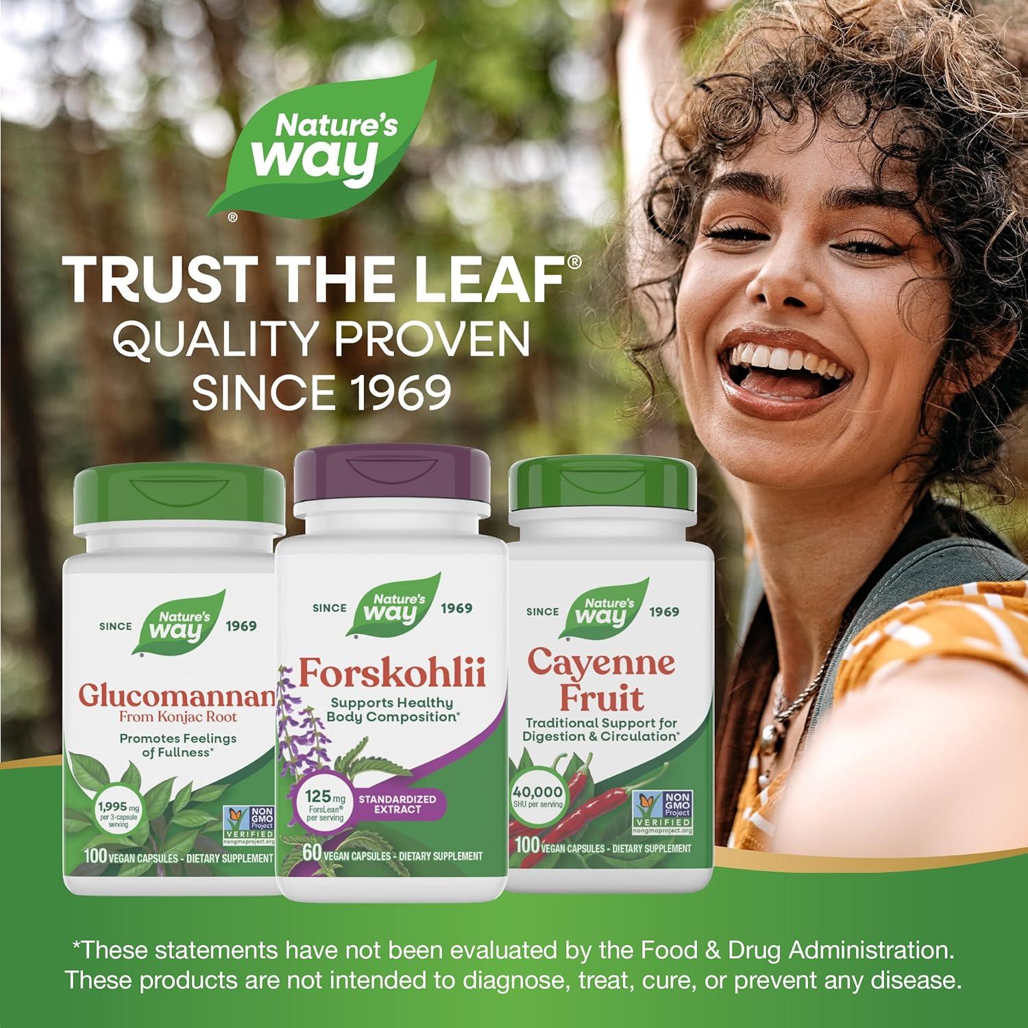 image:imageNatures Way Forskohlii Supports Healthy Body Composition Standardized Extract 125 mg ForsLean per Serving 60 Vegan Capsules Packaging May Vary