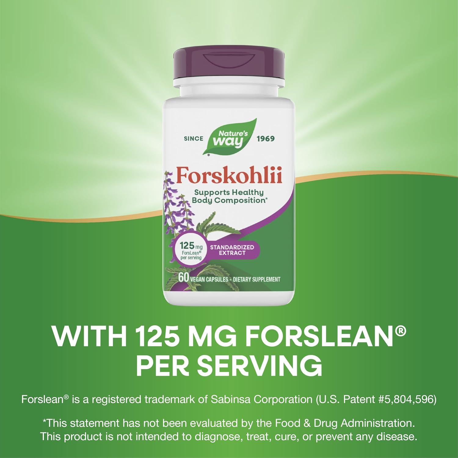 image:imageNatures Way Forskohlii Supports Healthy Body Composition Standardized Extract 125 mg ForsLean per Serving 60 Vegan Capsules Packaging May Vary