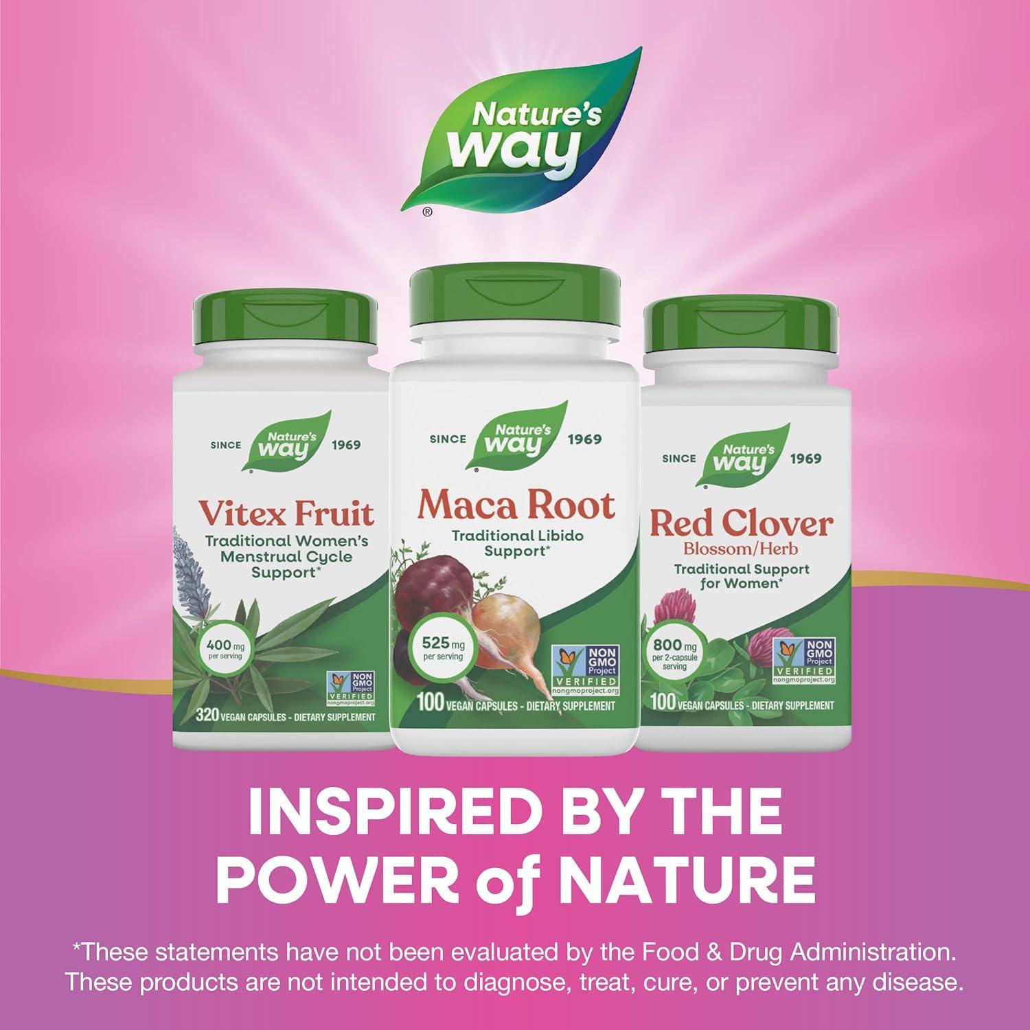image:imageNatures Way Maca Root Traditional Libido Support 525 mg per Serving NonGMO Project Verified 100 Vegan Capsules Packaging May Vary