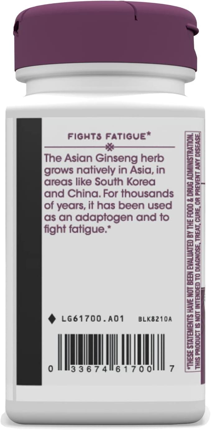 image:imageNatures Way Premium Herbal Asian Ginseng Fights Fatigue 60 Capsules