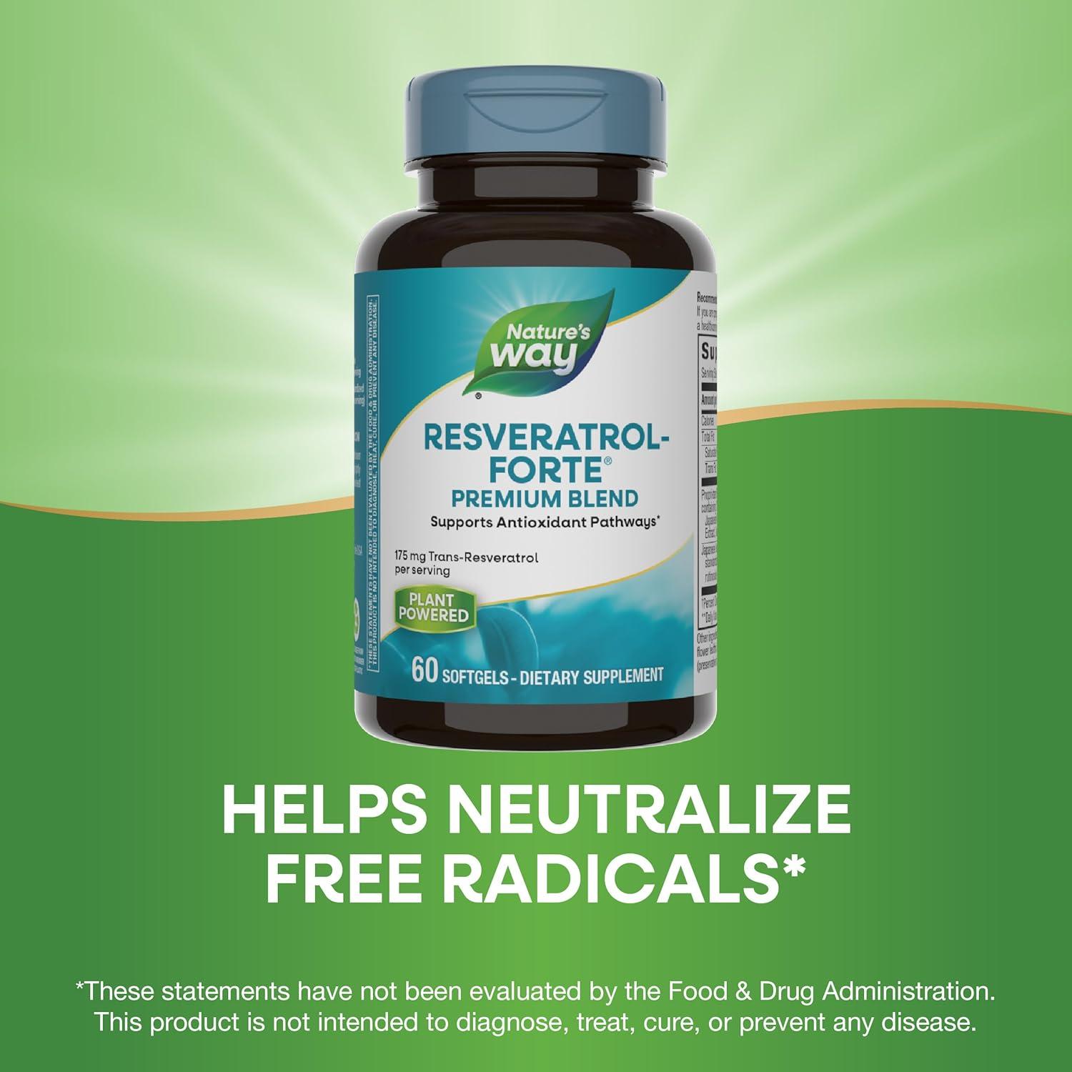 image:imageNatures Way ResveratrolForte Protects from Free Radicals 60 Softgels