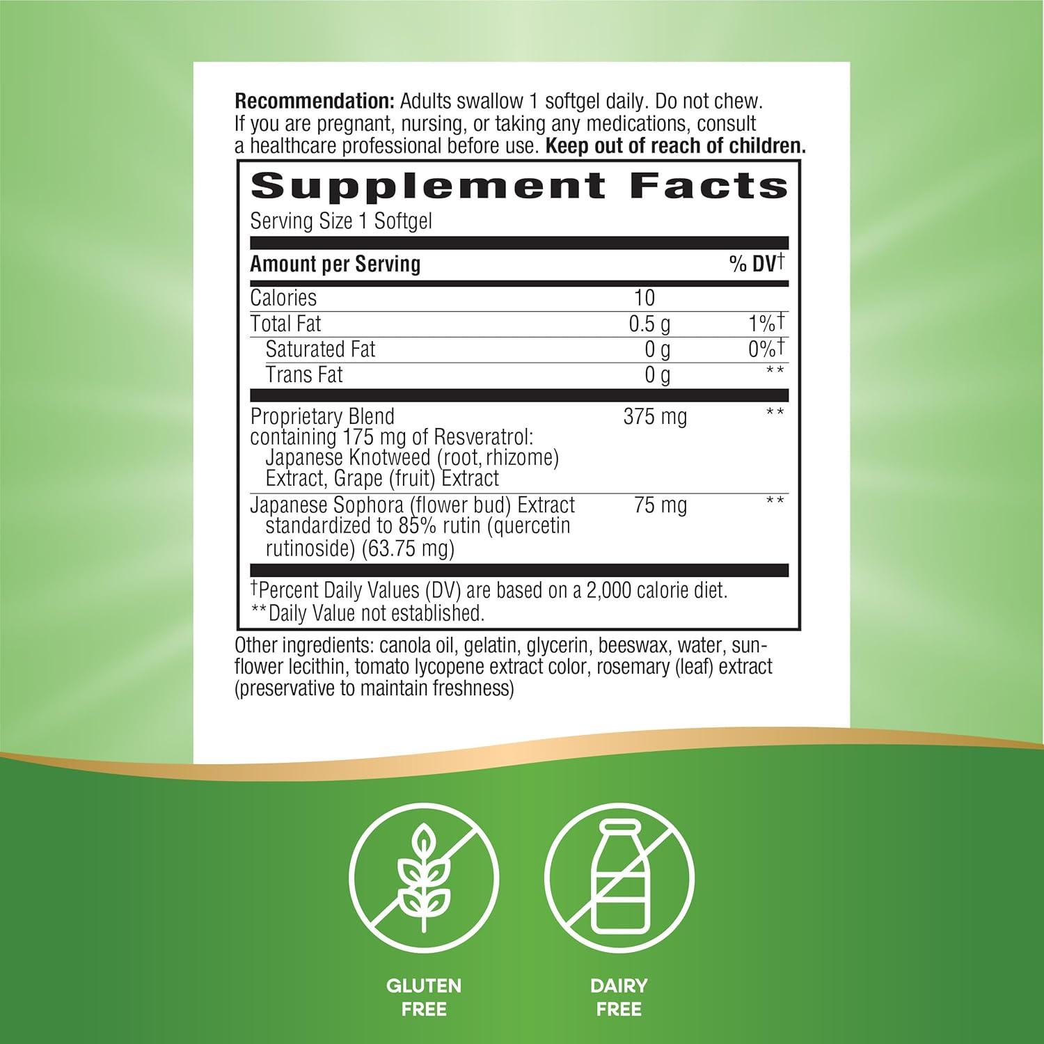 image:imageNatures Way ResveratrolForte Protects from Free Radicals 60 Softgels