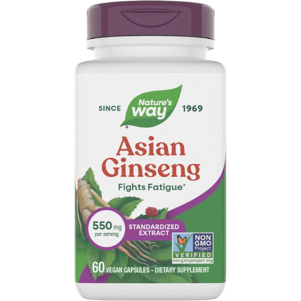 image:imageNatures Way Premium Herbal Asian Ginseng Fights Fatigue 60 Capsules