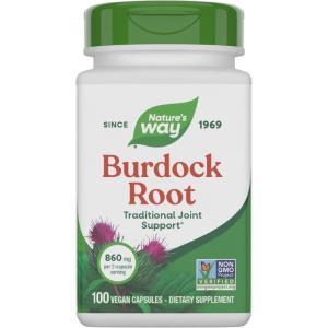 Nature’s Way Burdock Root, Traditional Joint Support*, 100 Vegan Capsules (Packaging May Vary)