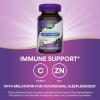 Nature’s Way Sambucus Sleep + Immune* Elderberry Gummies, Sleep Support for Adults and Immune Support*, With Melatonin, Vitamin C, L-Theanine, Zinc, 50 Gummies (Packaging May Vary)(50 Count (Pack of 1))
