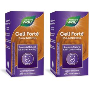 Nature’s Way Cell Forté IP-6 & Inositol Immune Support Supplement with Calcium, Phosphorus, and Magnesium*, Gluten-Free, Vegan, 240 Capsules (Packaging May Vary)(240 Count (Pack of 2))