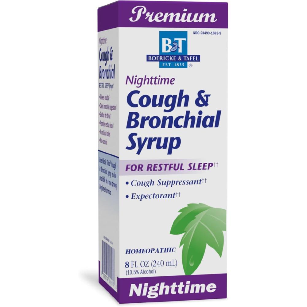 image:imageNatures Way BampT Nighttime Cough amp Bronchial Syrup for Restful Sleep Homeopathic  Purple Cherry 80 Fl Oz8 Fl Oz Pack of 1