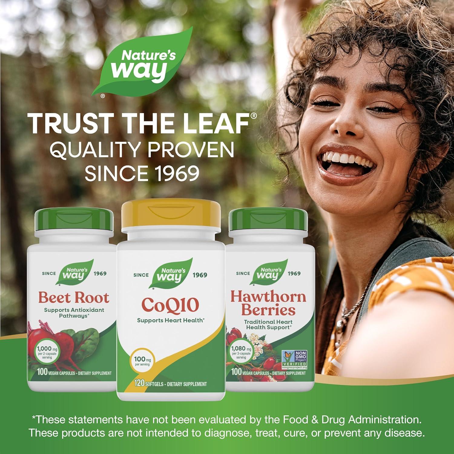 image:imageNatures Way CoQ10 with Ubiquinone Supports Heart Health Supports Cellular Energy Production 100 mg per Serving 120 Softgels Packaging May Vary120 Count Pack of 1