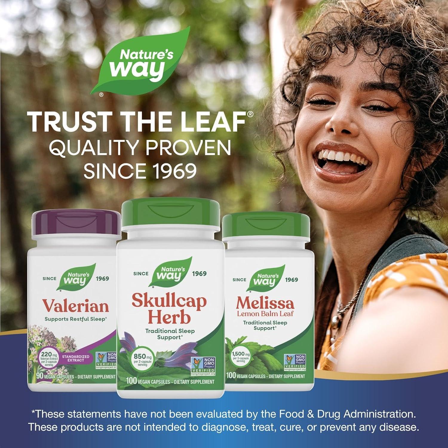 image:imageNatures Way Skullcap Herb Traditional Herbal Sleep Support Skullcap Herb NonGMO Project Verified Gluten Free amp Vegan 100 Vegan Capsules1