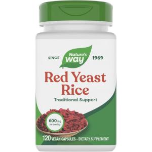 Nature’s Way Red Yeast Rice, Traditional Support, 600 mg per Serving, Vegan, 120 Capsules (Packaging May Vary)